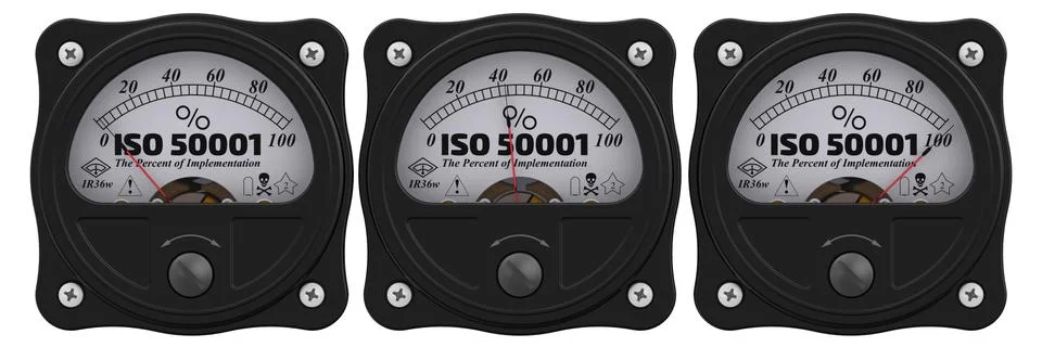 ISO 50001. The percent of implementation イラスト素材