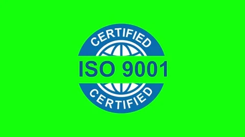 ISO 9001 Certified Logo Animation for Quality Management and Business Compliance Video stock 317367738
