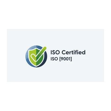 Iso 9001 certified quality shield icon 库存插图
