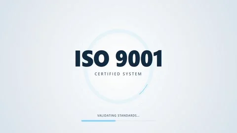 ISO 9001 Certified System Motion Graphics Stock Footage 341416056