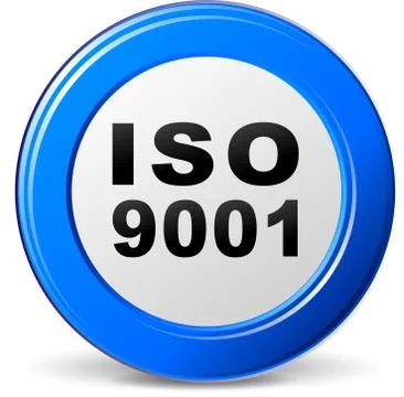 Iso 9001 icon Stock Illustration