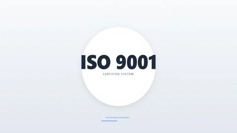 ISO 9001 Quality Management System Motion Graphics Stock Footage 341416086