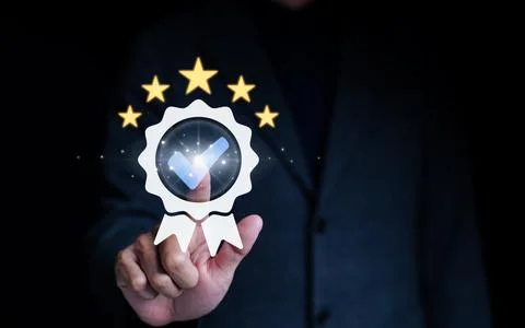 ISO certification and standardization concept, Stock Photos