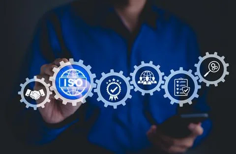 ISO Certification Concept. Stock Photos