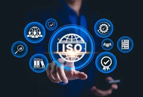 ISO Certification Concept. Stock Photos