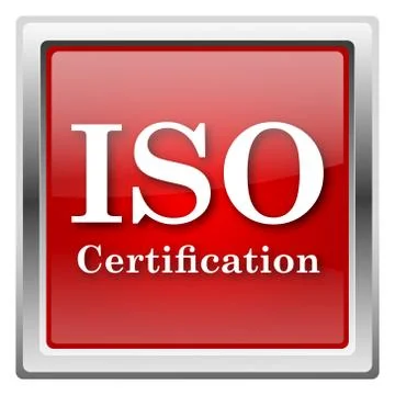 Iso certification icon Stock Illustration