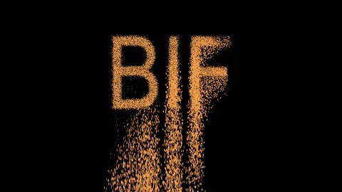 ISO code currency BIF appears from the sand, then crumbles. Alpha channel 스톡 동영상 90612279