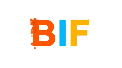 ISO code currency BIF from letters of different colors appears behind small Video stock 89320928