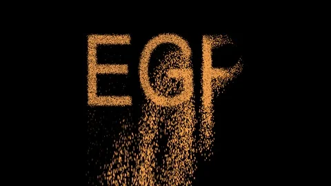 ISO code currency EGP appears from the sand, then crumbles. Alpha channel 스톡 동영상 90648985