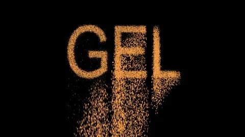 ISO code currency GEL appears from the sand, then crumbles. Alpha channel 스톡 동영상 90649630