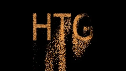 ISO code currency HTG appears from the sand, then crumbles. Alpha channel 스톡 동영상 90650469