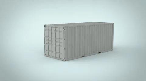 ISO Container 3d image Stock Illustration