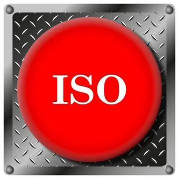 Iso metallic icon Stock Illustration