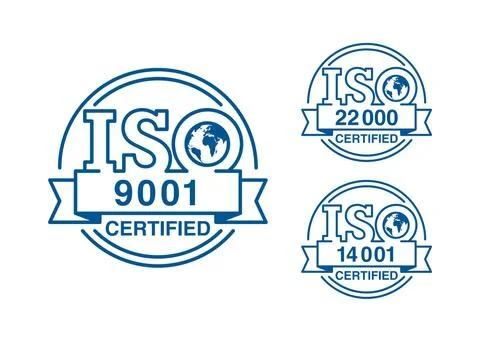 ISO-outline set-3-in-1 Stock Illustration