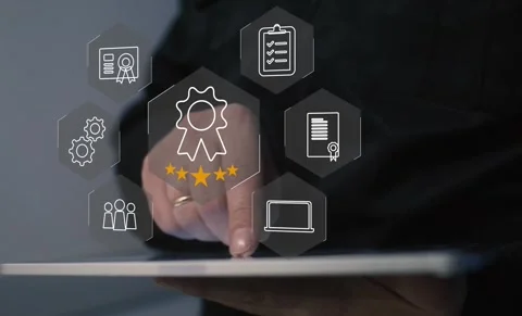 ISO standards quality control, assurance and warranty Stock Footage 280372639