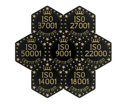 ISO various standards Stock Illustration