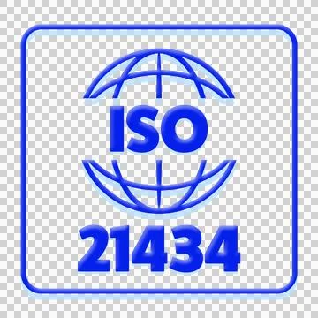 ISO21434 certification stamp 스톡 일러스트