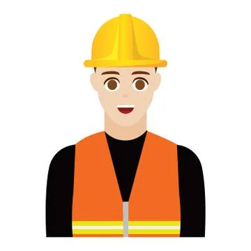 Isoalted engineer cartoon Illustrazione stock