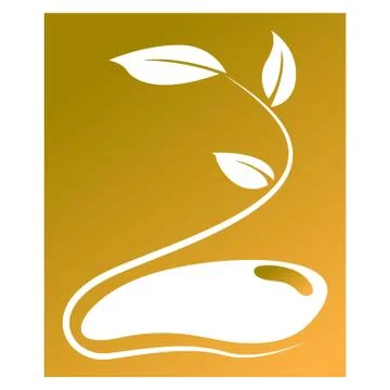 Isoalted leaves icon Stock Illustration