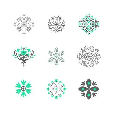 Isoated elements set Stock Illustration