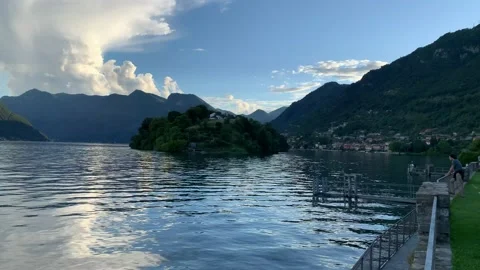 Isola Comacina, LAke Como Video stock 133375631