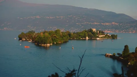 Isola del Garda in Autumn Stock Footage 218310053