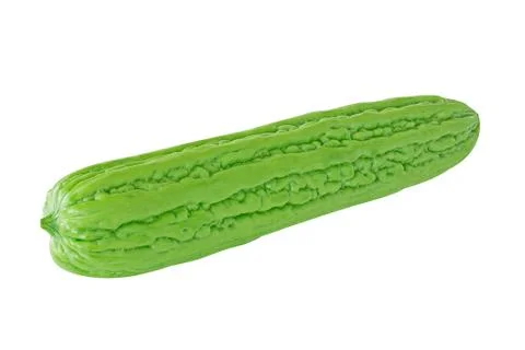Isolate Bitter Gourd on White Background Stock-Fotos