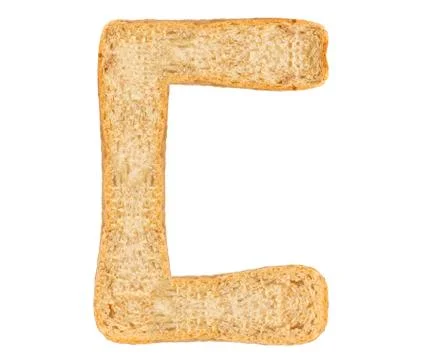 Isolate Bread Alphabet Foto stock