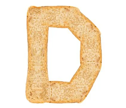 Isolate Bread Alphabet Stock Photos