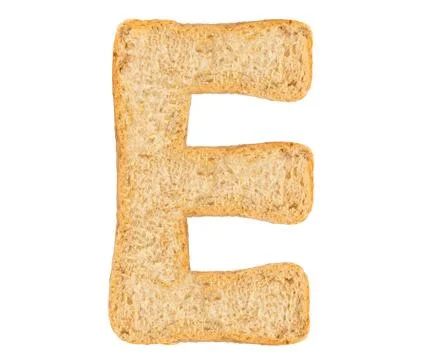 Isolate Bread Alphabet Stock Photos
