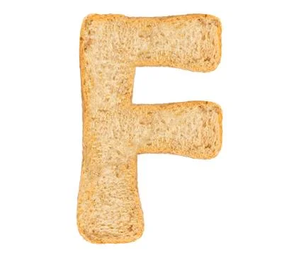 Isolate Bread Alphabet Stock Photos