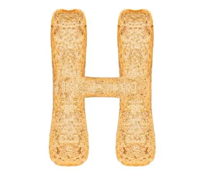 Isolate Bread Alphabet Stock Photos