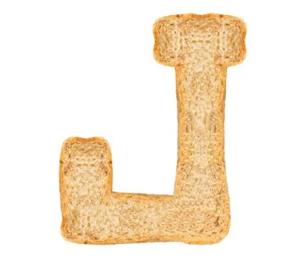Isolate Bread Alphabet Stock Photos