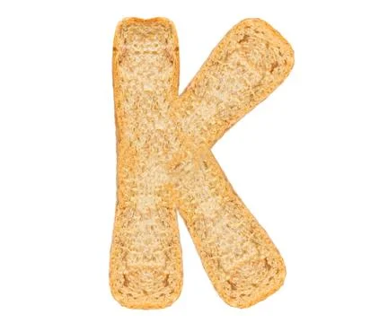 Isolate Bread Alphabet Foto stock