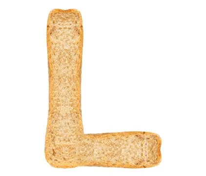Isolate Bread Alphabet Stock Photos