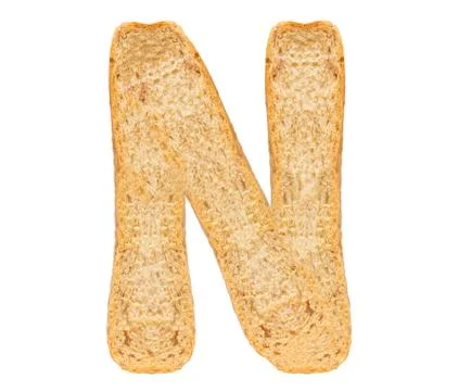 Isolate Bread Alphabet Stock Photos