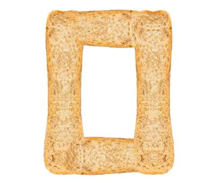 Isolate Bread Alphabet Stock Photos