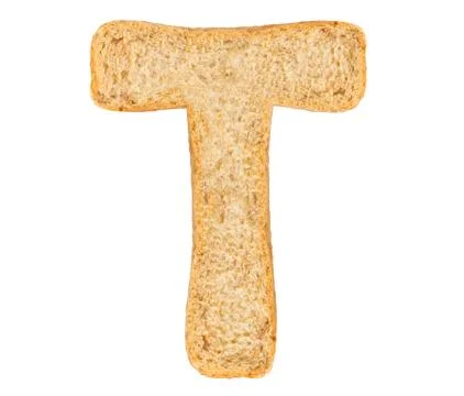 Isolate Bread Alphabet Stock Photos