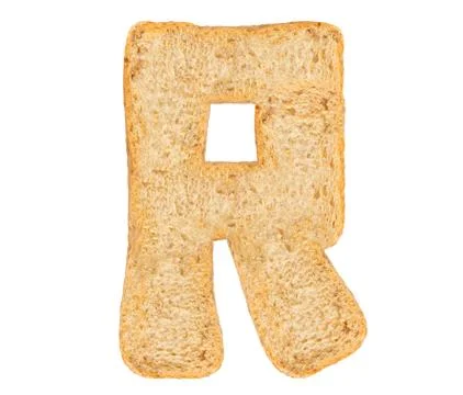 Isolate Bread Alphabet Stock Photos