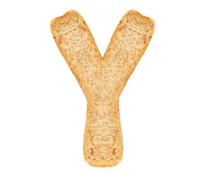 Isolate Bread Alphabet Stock Photos
