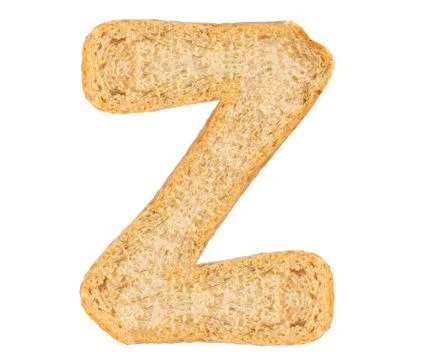 Isolate Bread Alphabet Stock Photos
