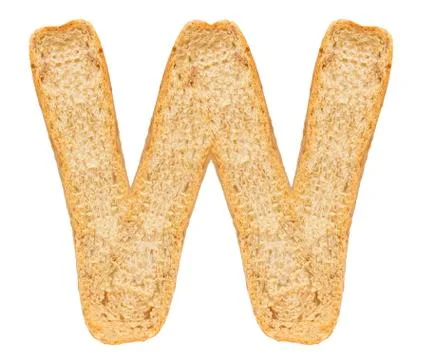 Isolate Bread Alphabet Foto stock