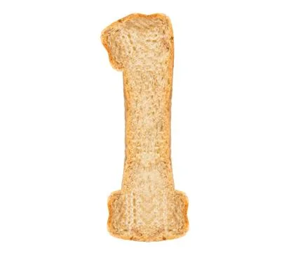Isolate Bread Number Stock Photos