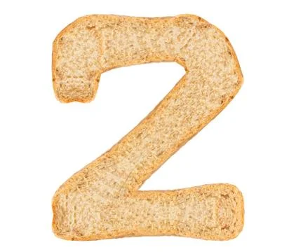 Isolate Bread Number Stock Photos
