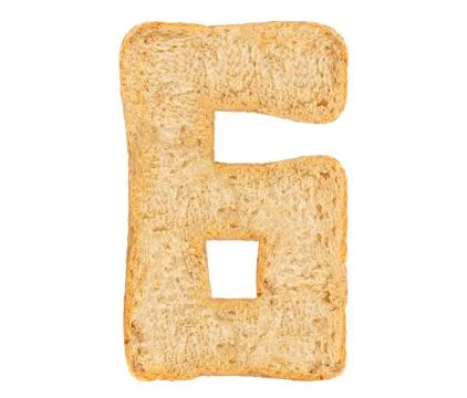 Isolate Bread Number Stock Photos
