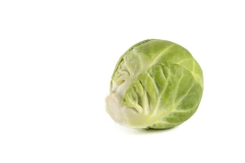Isolate Brussels sprouts. Fresh, small brussels sprouts on white isolated Stock Photos