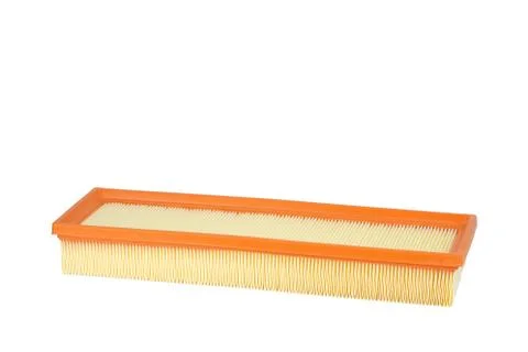 Isolate. The car air filter on a white background. Stock Photos