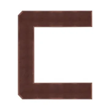 Isolate Chocolate Alphabet Stock Photos
