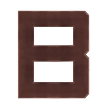 Isolate Chocolate Alphabet Stock Photos