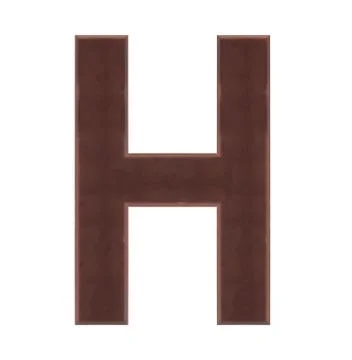 Isolate Chocolate Alphabet Stock Photos